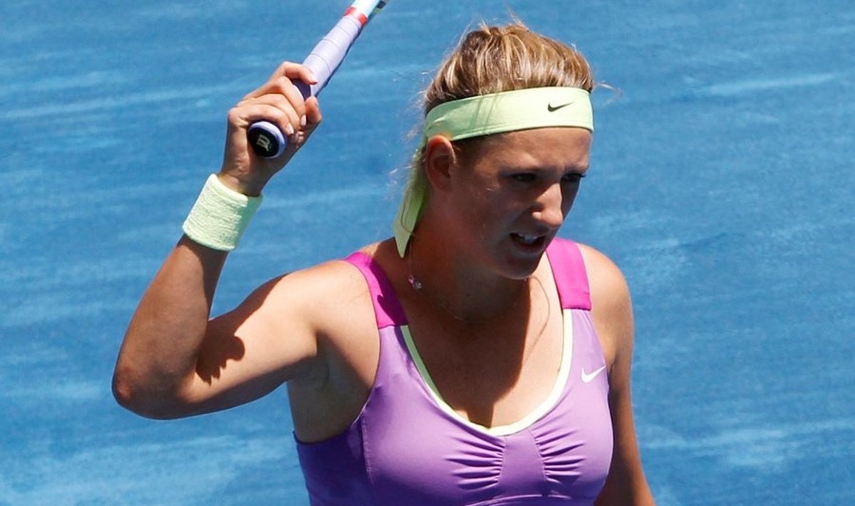 Tõusnud võiduga Australian Openil naiste tennise liidriks, sai Azarenka otsekui tuule tiibadesse.