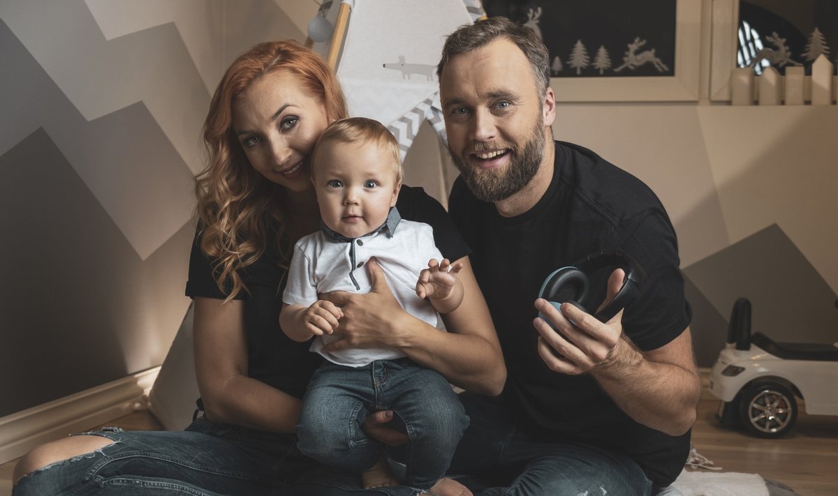 Tanja, Teodor ja Mikk 2018. aastal.