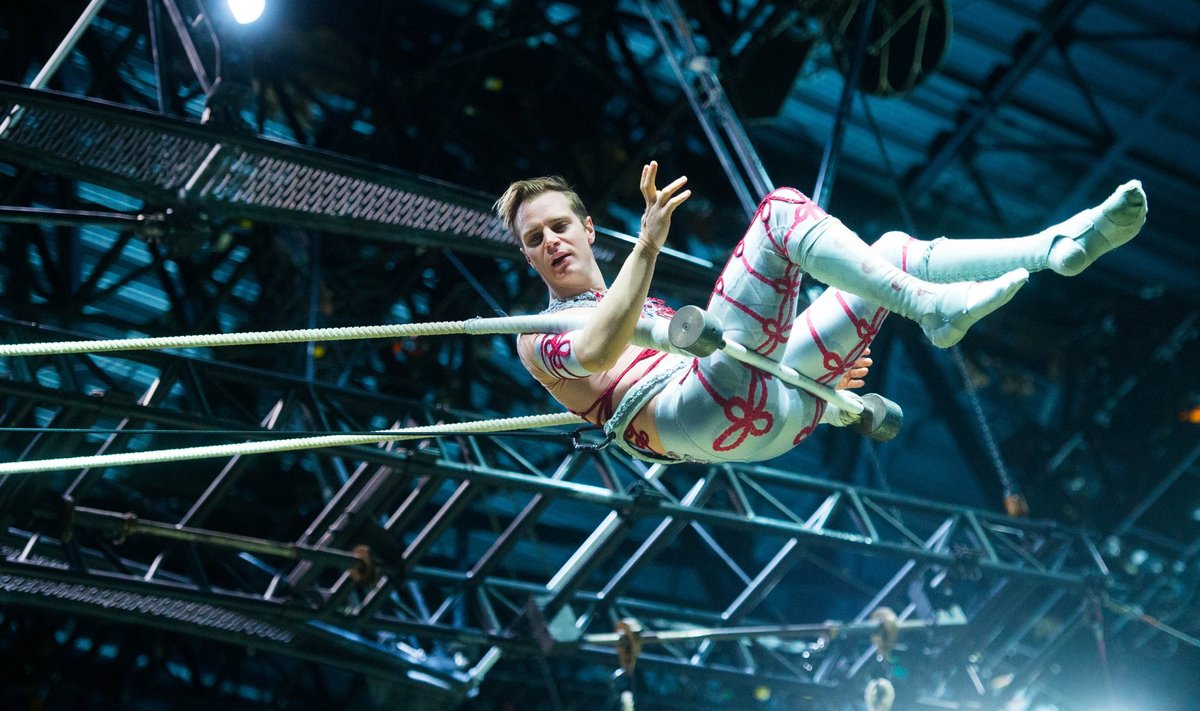 Kanadas loodud Cirque du Soleil’ trupi akrobaadid annavad nädalas ligi kümme etendust.