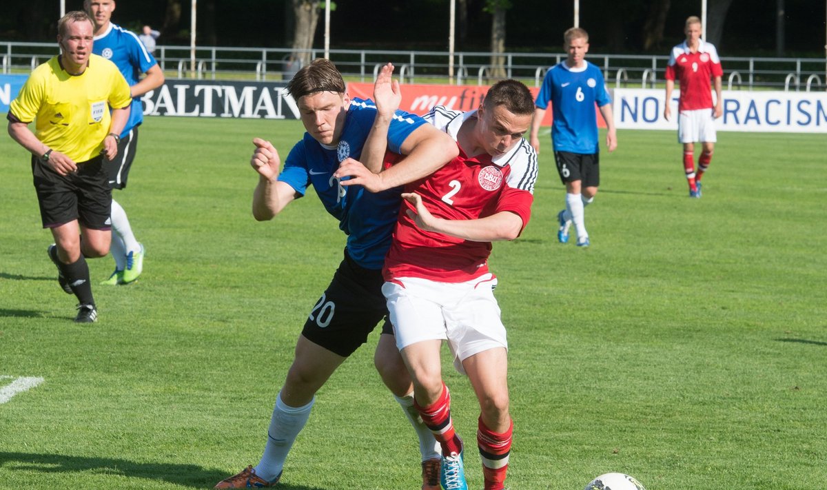 Thorvaldur Arnason Eesti - Taani U-21 mängul