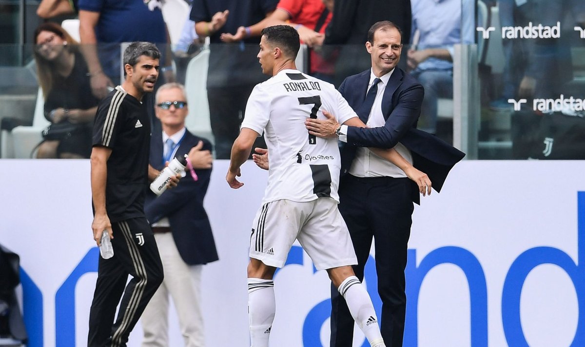 Cristiano Ronaldo ja Massimiliano Allegri