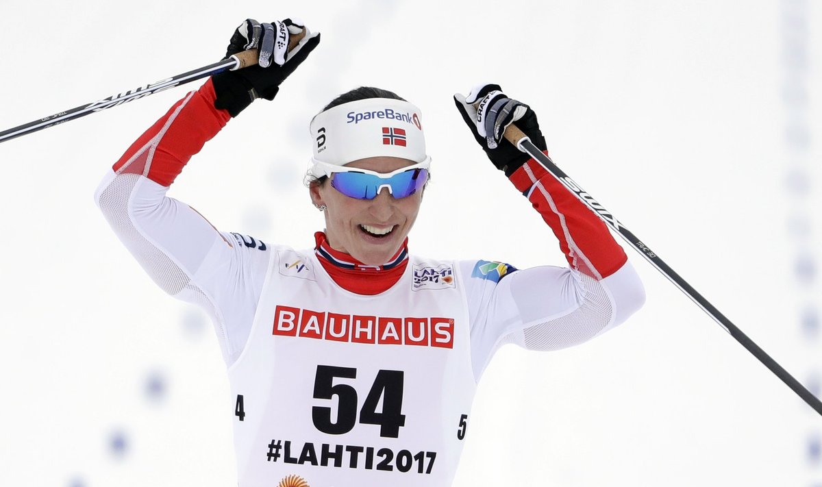 Marit Bjørgen võitis Lahtist teise kuldmedali.&nbsp;
