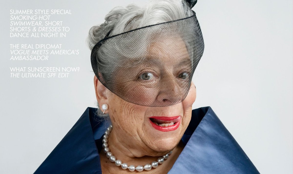 Miriam Margolyes on cover of British Vogue 2023