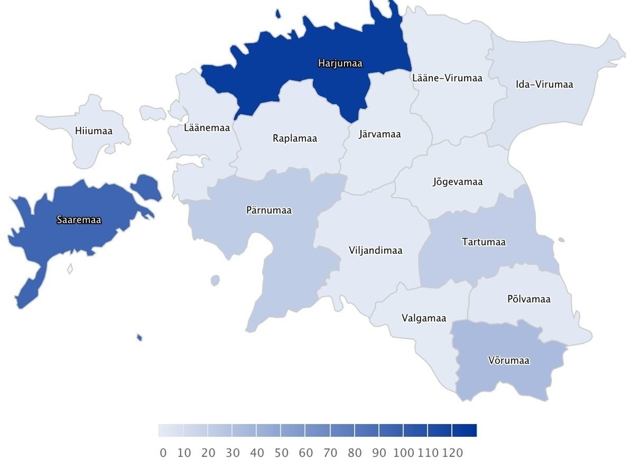 Этническая карта эстонии