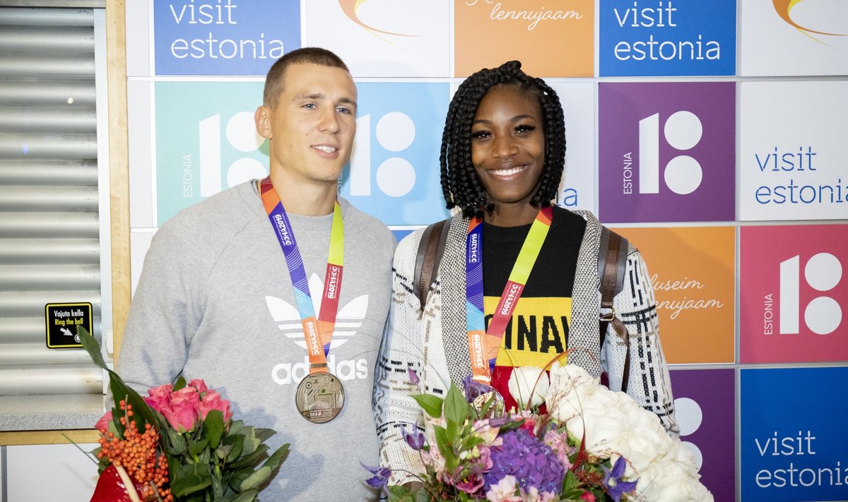 Maicel Uibo ja Shaunae Miller-Uibo.