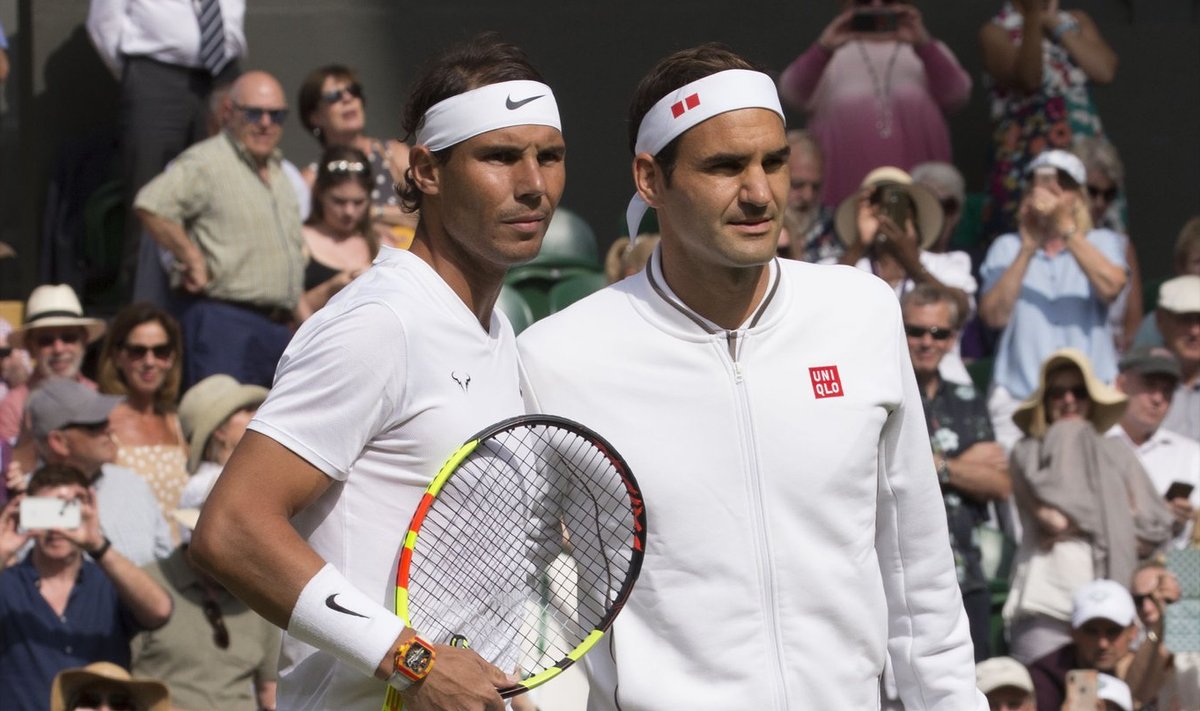Rafael Nadal (vasakul) ja Roger Federer on aastate jooksul pakkunud publikule unustamatuid lahinguid.