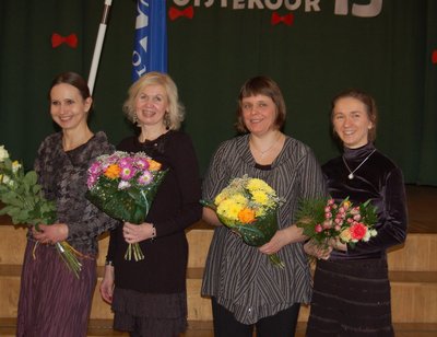 Poistekoori tiim: Marina Jurtšenko, Ulvi Kanter, Elviira Alamaa ja Gerli Kirikal. Foto: Sirje Piirsoo
