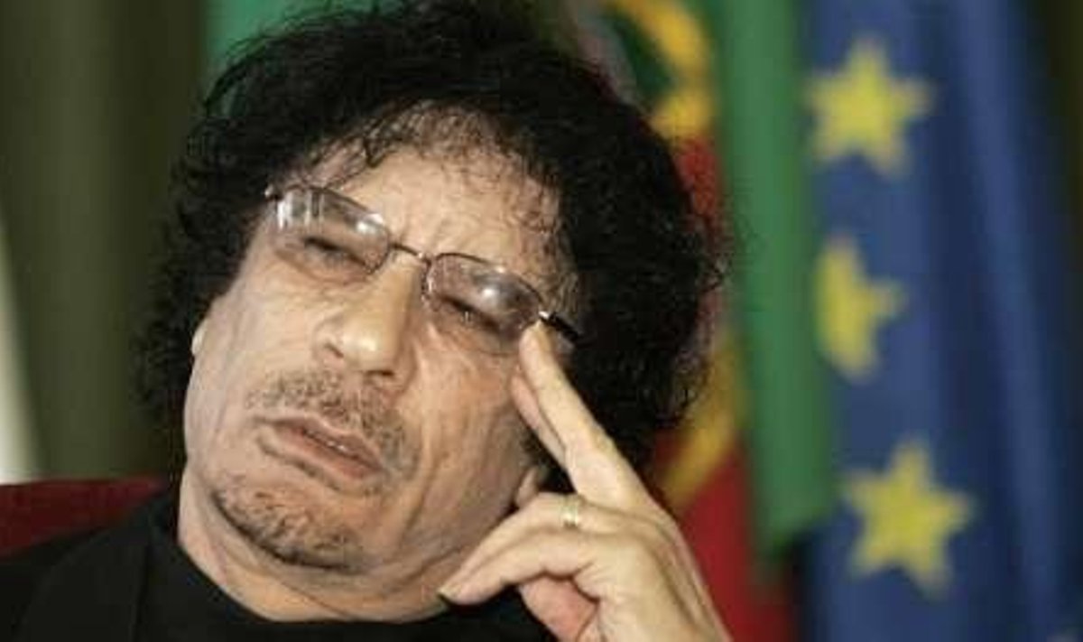 Muammar Gaddafi on Euroopaga jätkuvalt tülis