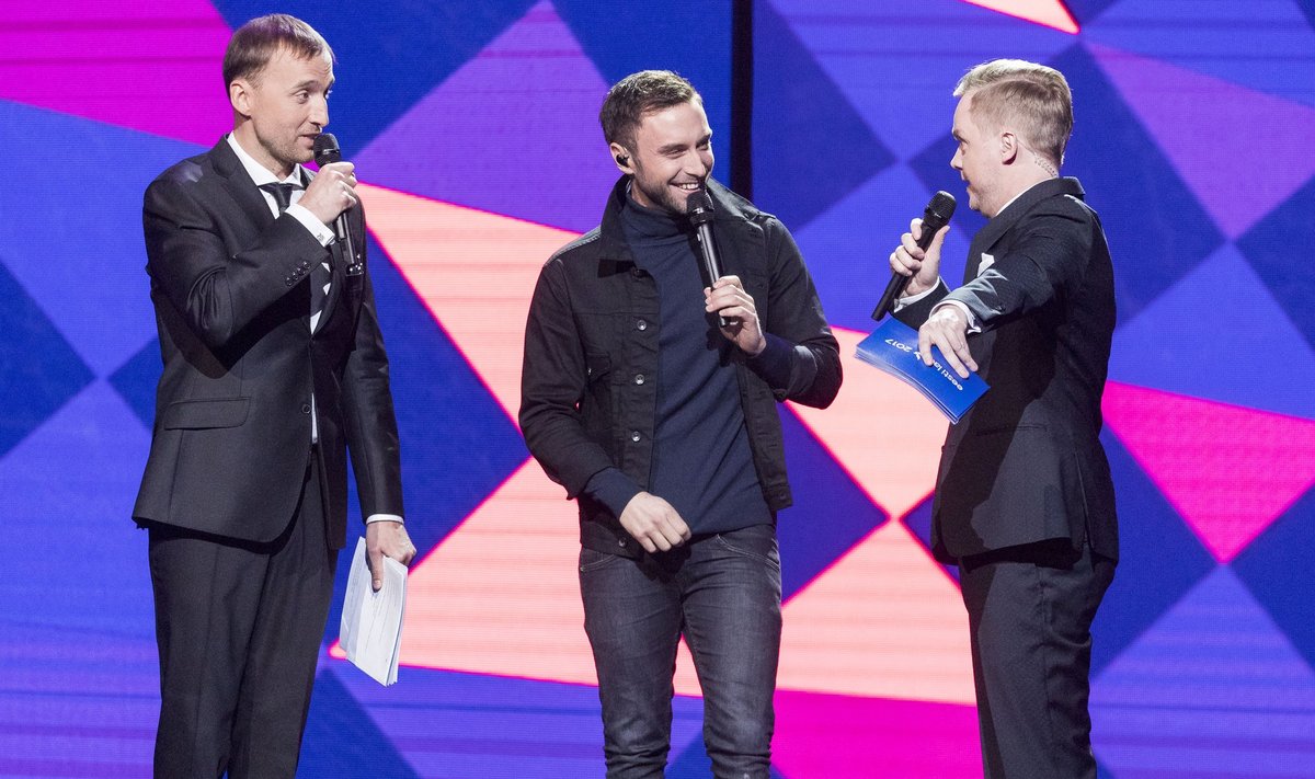 VÕTKE MEID TAGASI: Eesti Laulu finaalis küsis Märt Avandi Rootsi lauljalt Måns Zelmerlöwlt, kas Rootsi ei tahaks uuesti Eestit valitsema hakata.