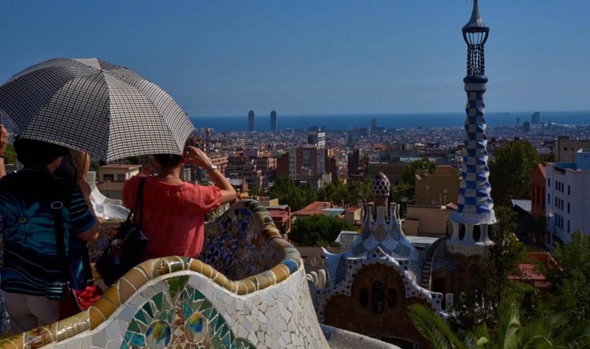 Barselona tūristi Gaudi