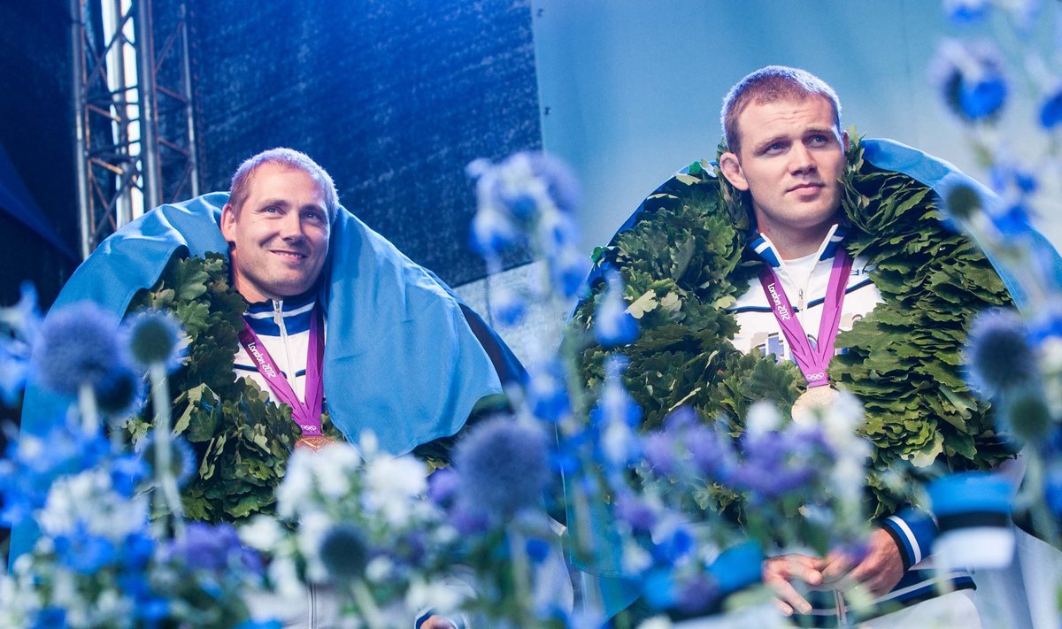 Londoni olümpialt pronksi ja hõbeda toonud Gert Kanter (vasakul) ja Heiki Nabi on medalisoosikud ka Rio de Janeiros. Kanteril on olümpiakoht käes, Nabil veel mitte.