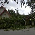 FOTOD: torm Katia tegi Pärnus oma esimesed laastamistööd
