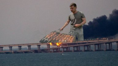 ФОТО И ВИДЕО | Барбекю Зеленского! Взрыв на Крымском мосту породил множество мемов