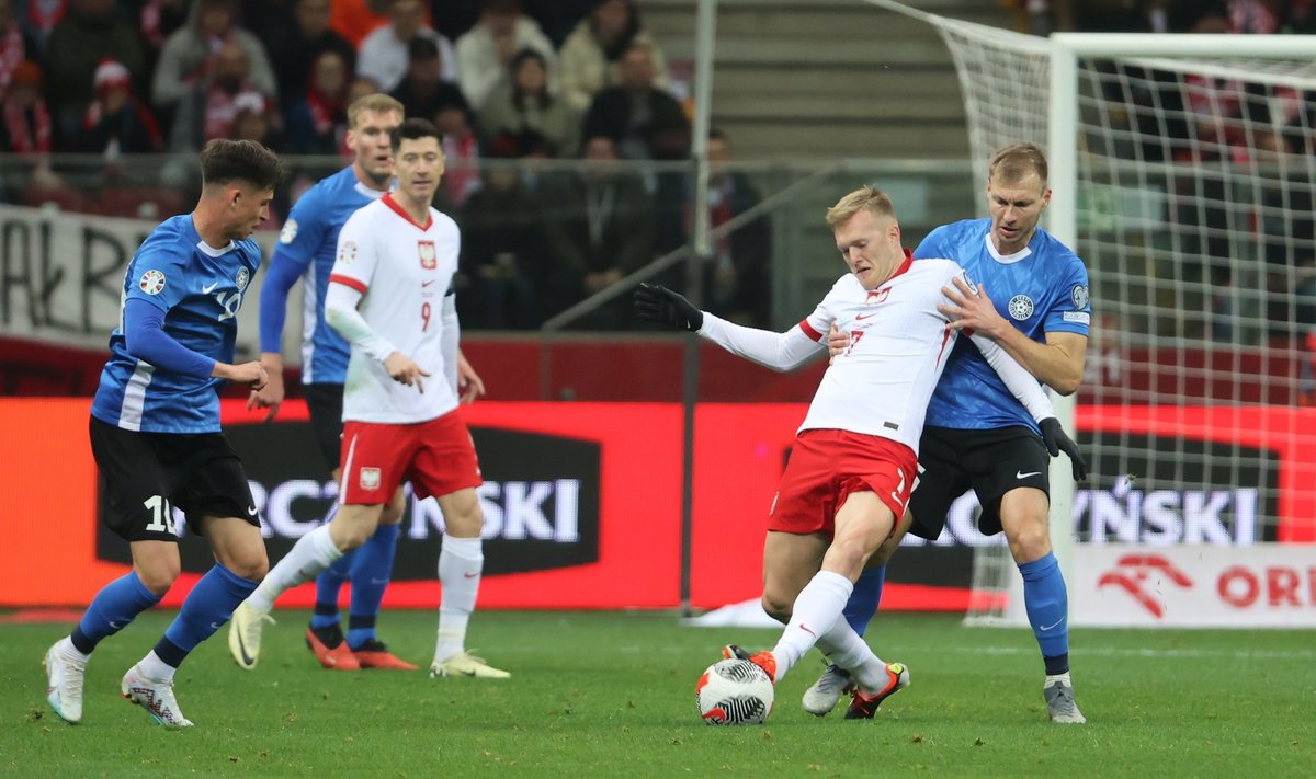 Eesti ei suutnud Varssavis võõrustajatele vastupanu osutada.