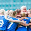 FOTOD | Naiste jalgpallikoondis alistas viieaastase pausi järel Läti, värav otse nurgalöögist