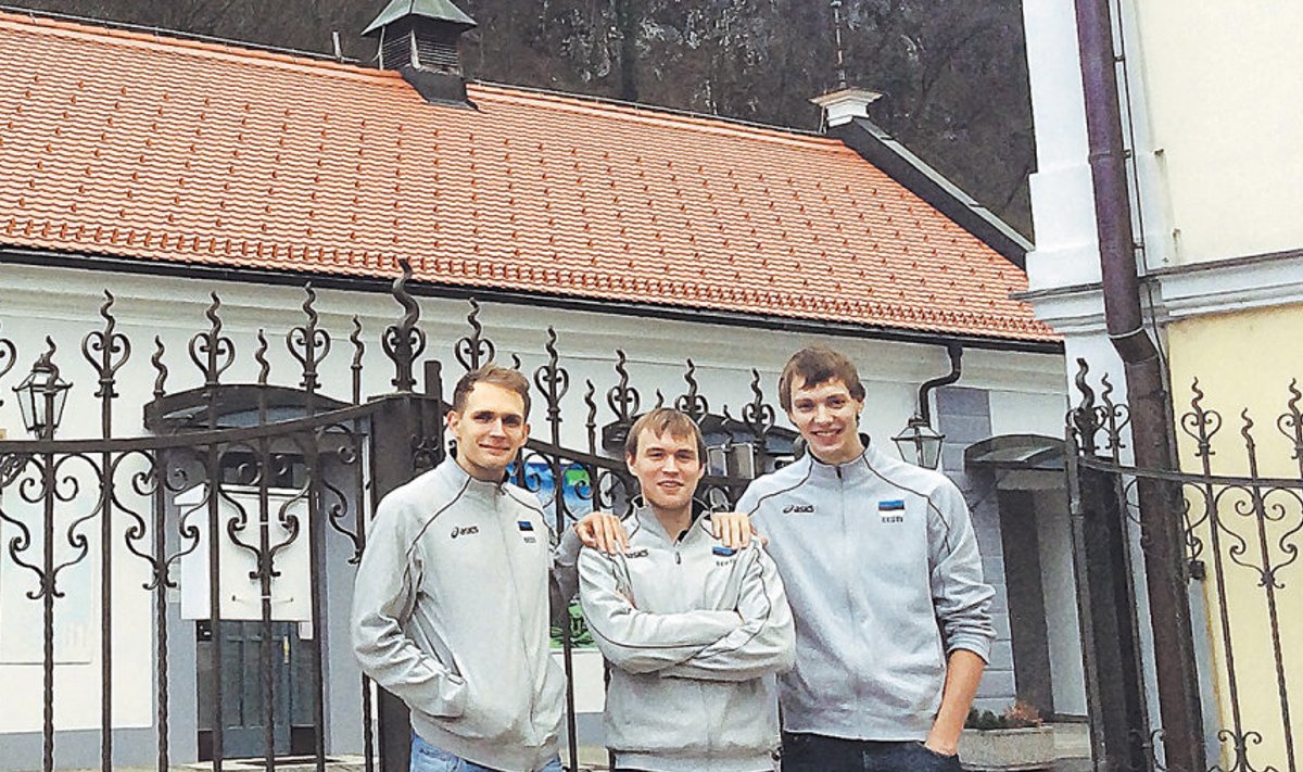 Sidemängija Martti Keele (keskel) koostöö temporündajate Timo Tammemaa (vasakul) ja Meelis Kivisillaga on seni kenasti toiminud. Kas kõik sujub Sloveenias ka täna?
