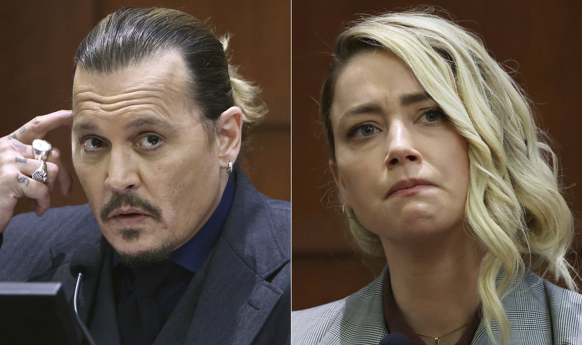 Johnny Depp ja Amber Heard annavad tunnistusi. Vimm teineteise vastu on nõnda suur, et näiteks Depp ei vaadanud kogu istungimaratoni ajal kordagi Heardile otsa.