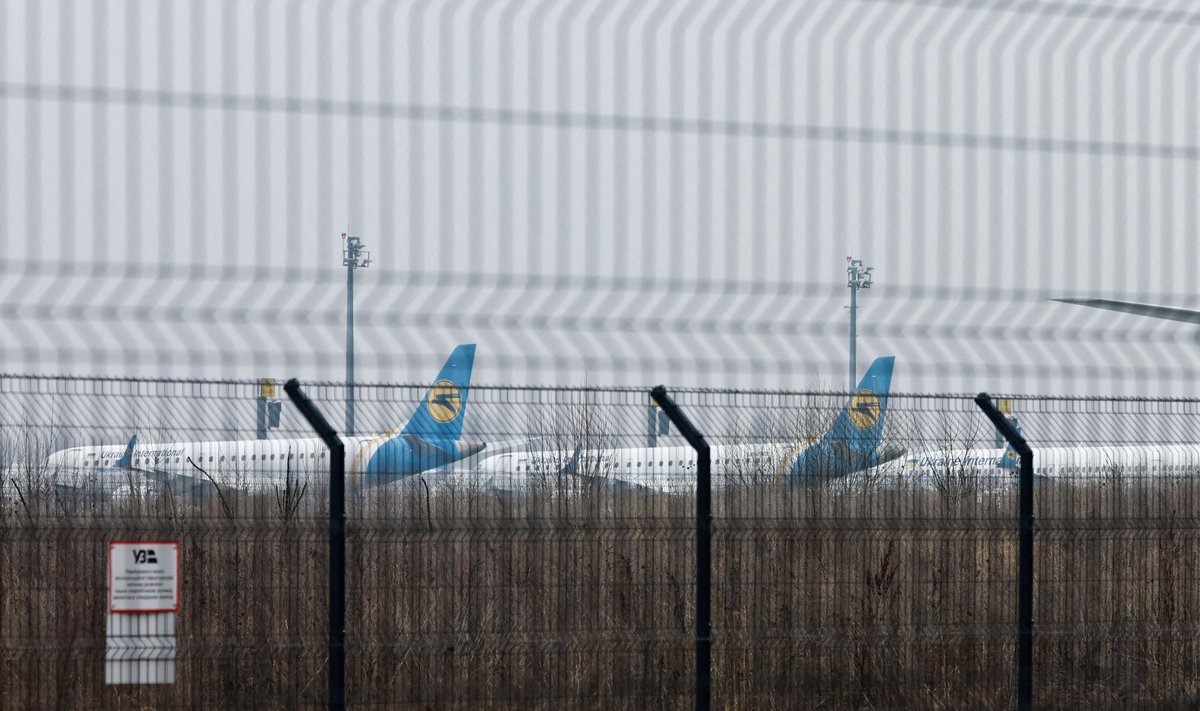 Pargitud lennukid Borõspili lennujaamas