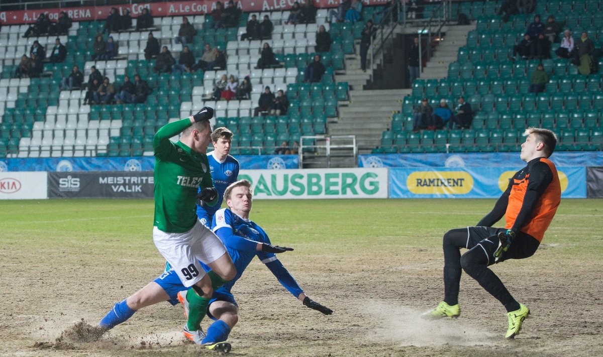 Flora vs Tammeka Lilleküla staadionil.