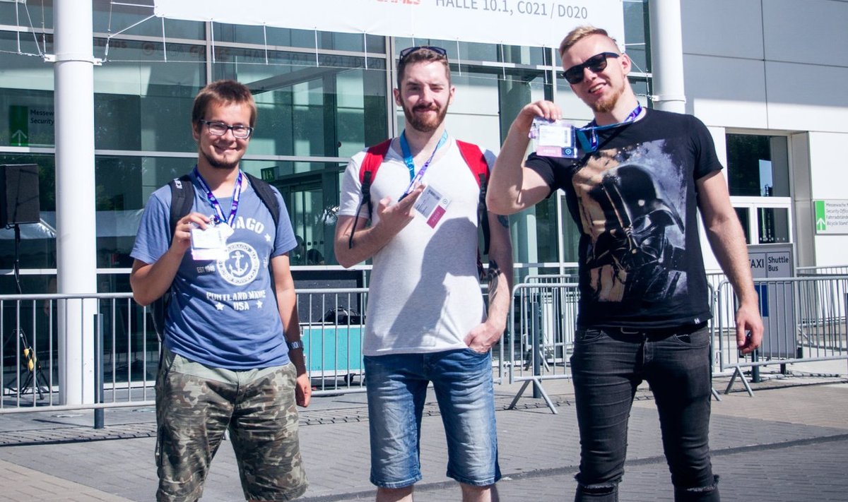 gamescom 2016 - Martin Liivand, Sten Kohlmann, Andri Allas