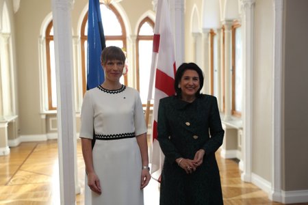 Eesti ja Gruusia president Keila-Joa lossis