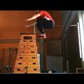 One legged box jump - 46.5 inch