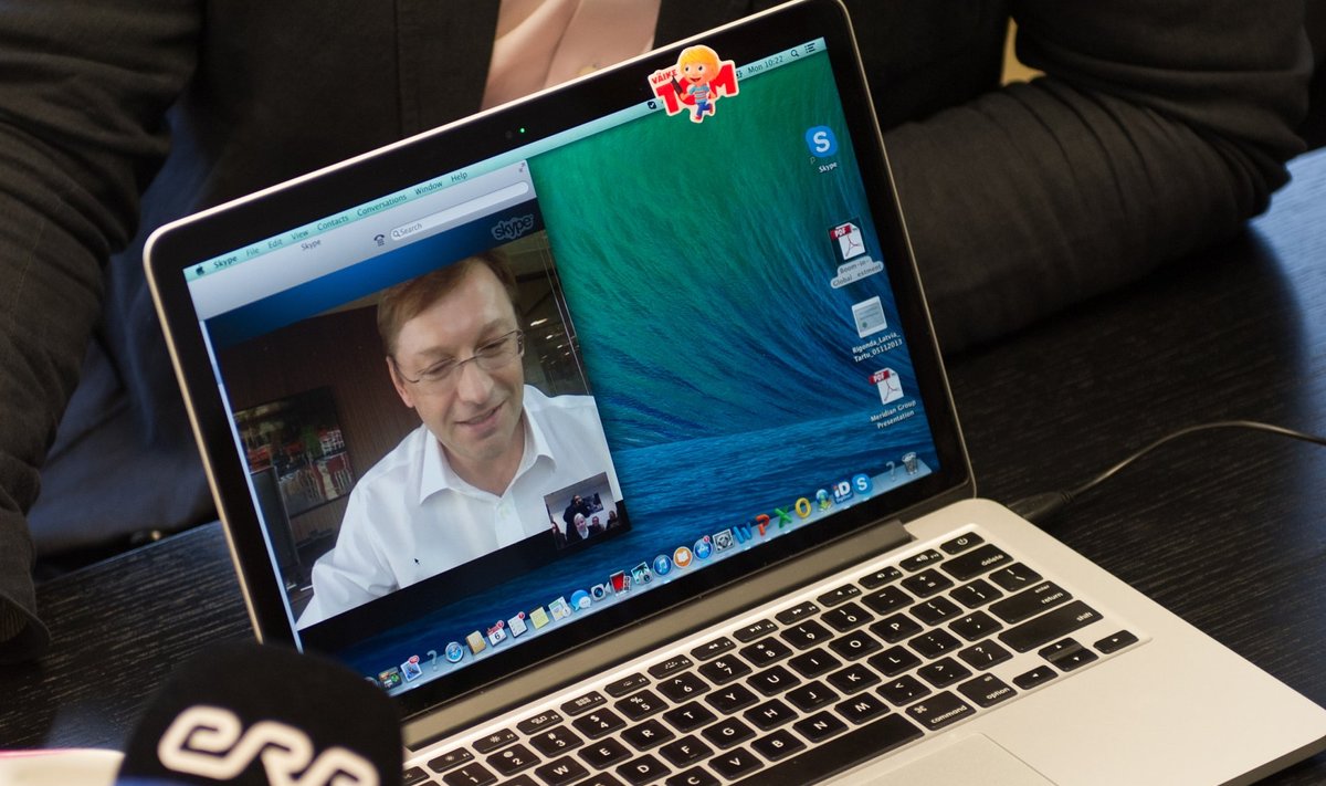 Beskmelnitskiy ühimes pressikonverentsiga Skype'i vahendusel Hongkongist.