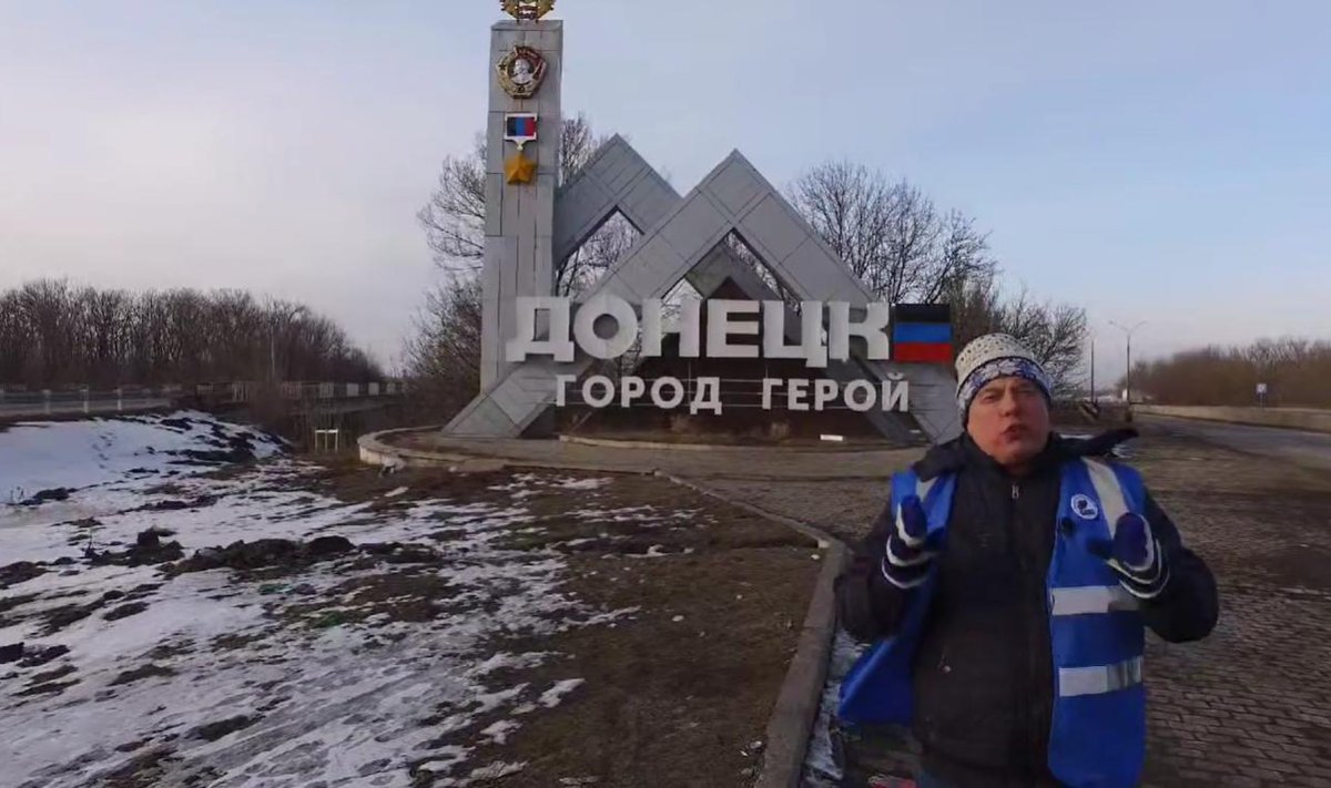 Aivo Peterson ilmus välja okupeeritud Donetskis.