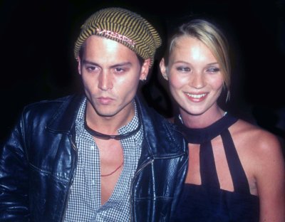 Johnny Depp Kate Mossiga 1995. aastal.