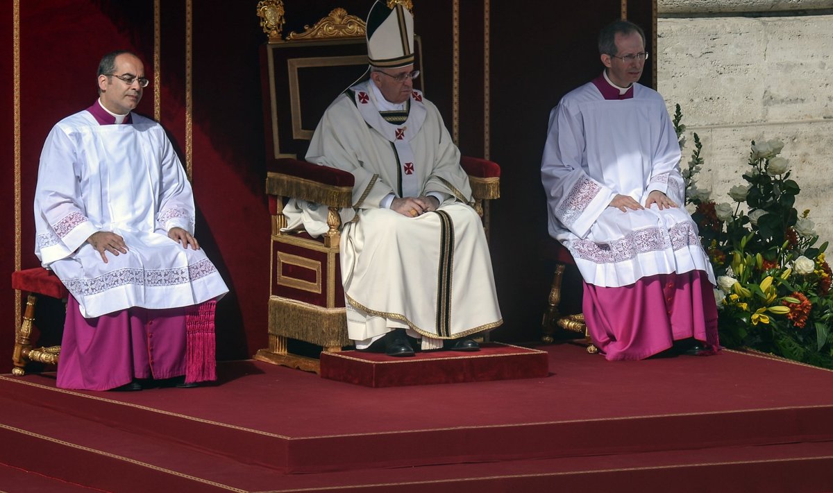 Pope Francis I at the inauguration ceremony on St.Peter s Square in the Vatican