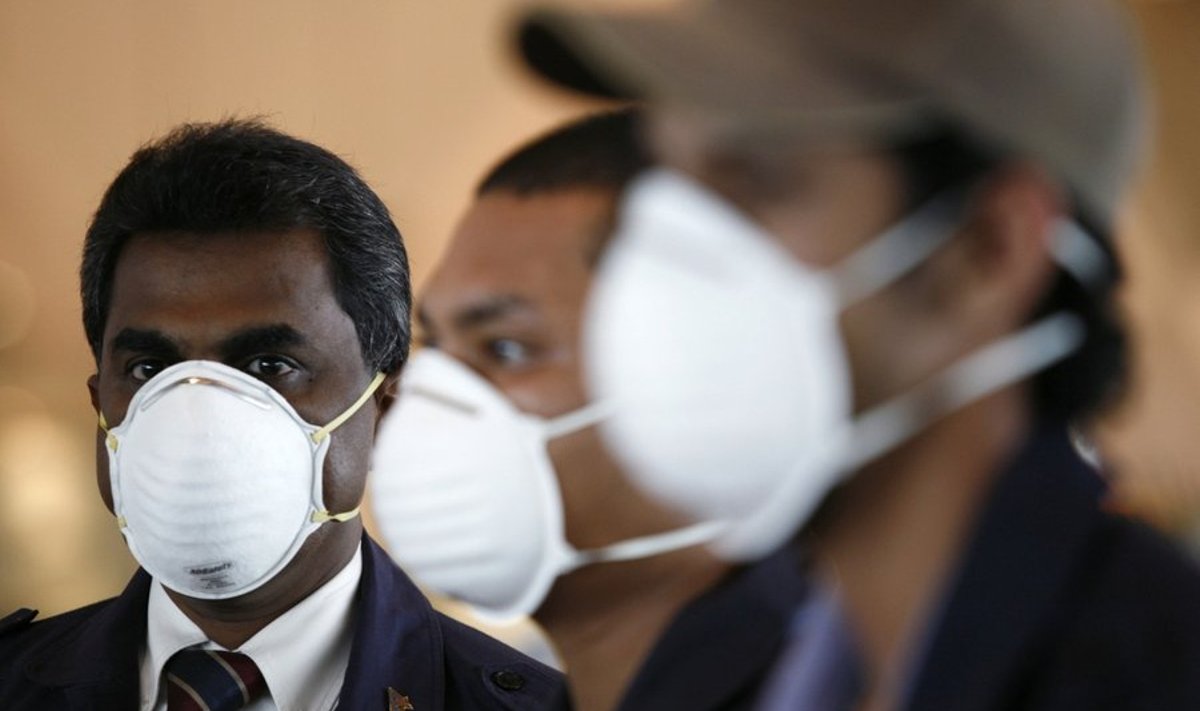 Seagripipaanika tõi kaitsemaskid 2009. aastal ka Kuala Lumpuri lennujaama töötajate nägudele.