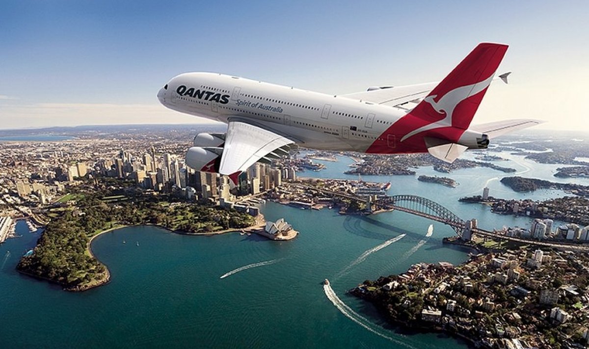 Qantase A380 Sydney kohal.
