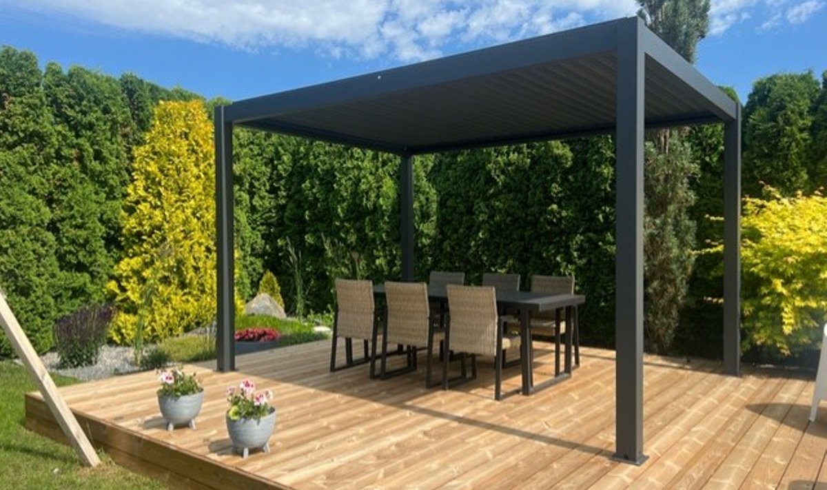 Sky Pergola antratsiithall varikatus kliendi kodus