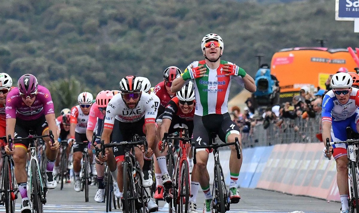 Elia Viviani arvab, et on Giro etapi võitnud
