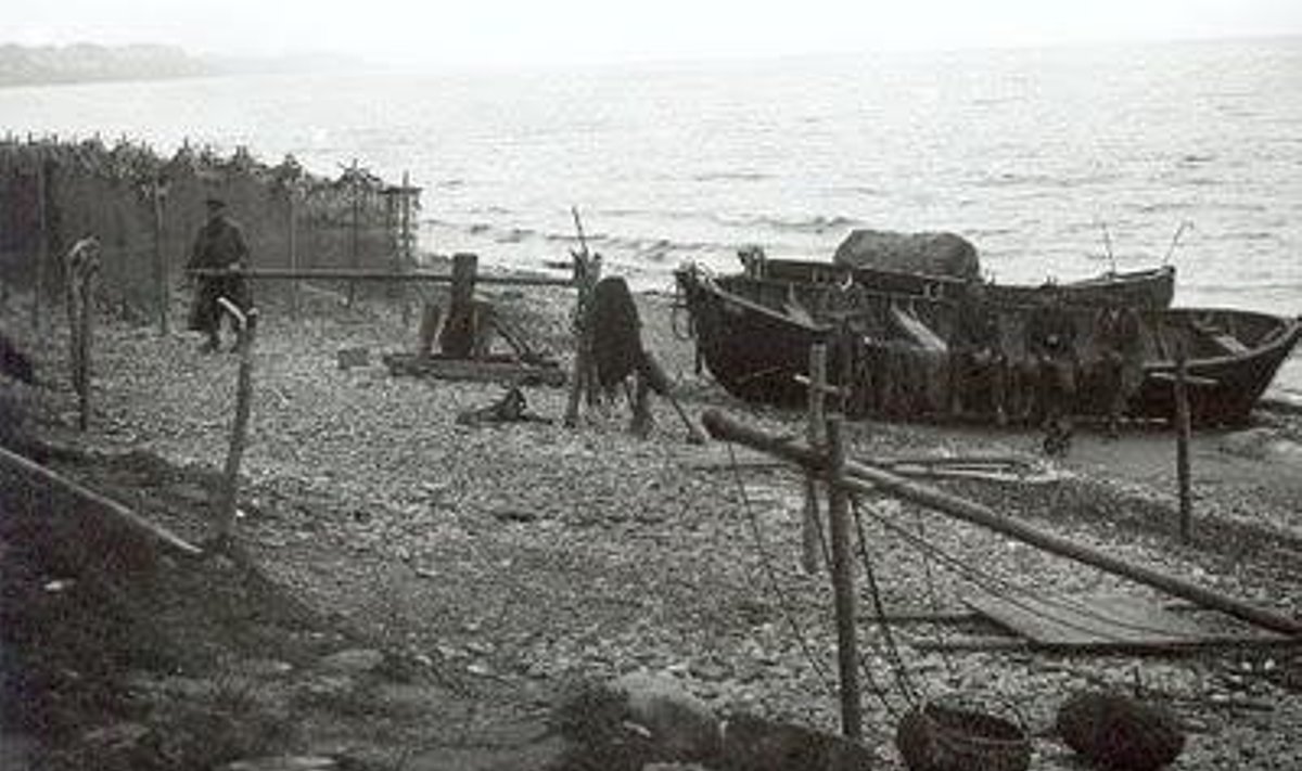 Kalurid lähevad merele. Toila rand 1913.a.