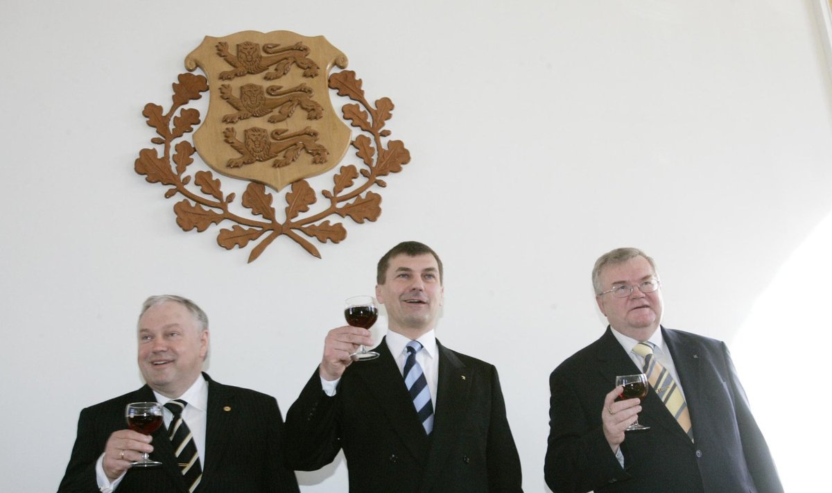 2005.-2007. aastal valitses Eestit Reformierakonna, Keskerakonna ja Rahvaliidu koalitsioon