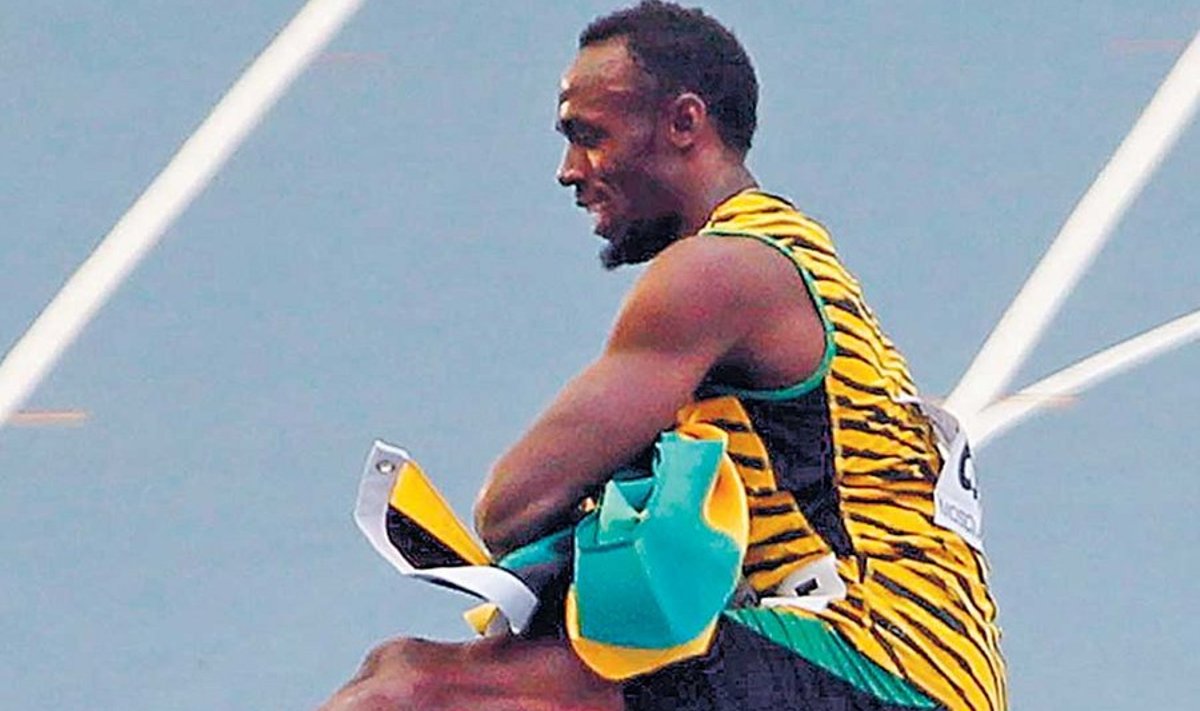 Usain Bolt võis järjekordse võidu järel tantsu lüüa.