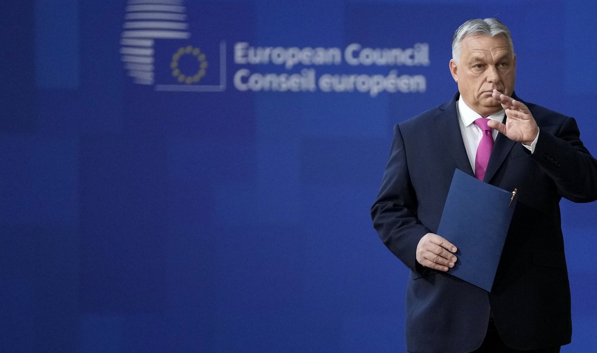 Ungari peaminister Viktor Orbán saabub Euroopa Liidu tippkohtumisele.
