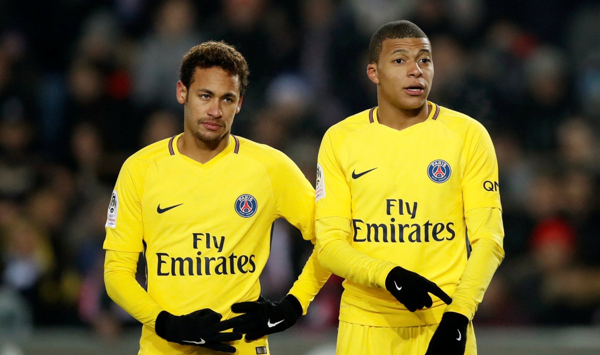 Neymar ja Kylian Mbappe läksid PSG-le maksma 350 miljonit eurot.