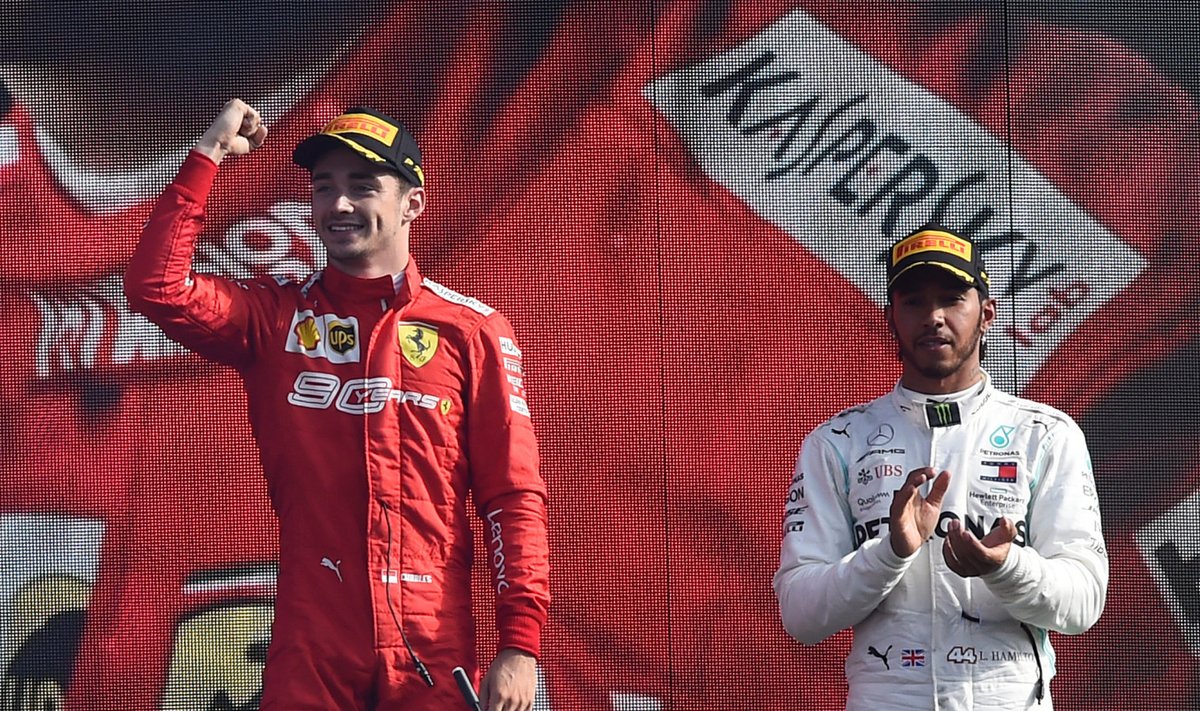 Charles Leclerc ja Lewis Hamilton