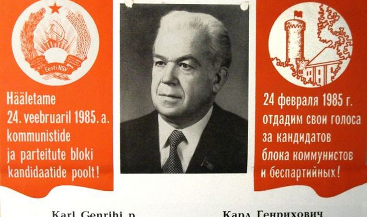 DEMOKRAATIA EEST! Karl Vainot saatis valimistel alati edu.