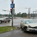 FOTOD: Mustamäel põrkasid kokku BMW, Subaru ja Škoda