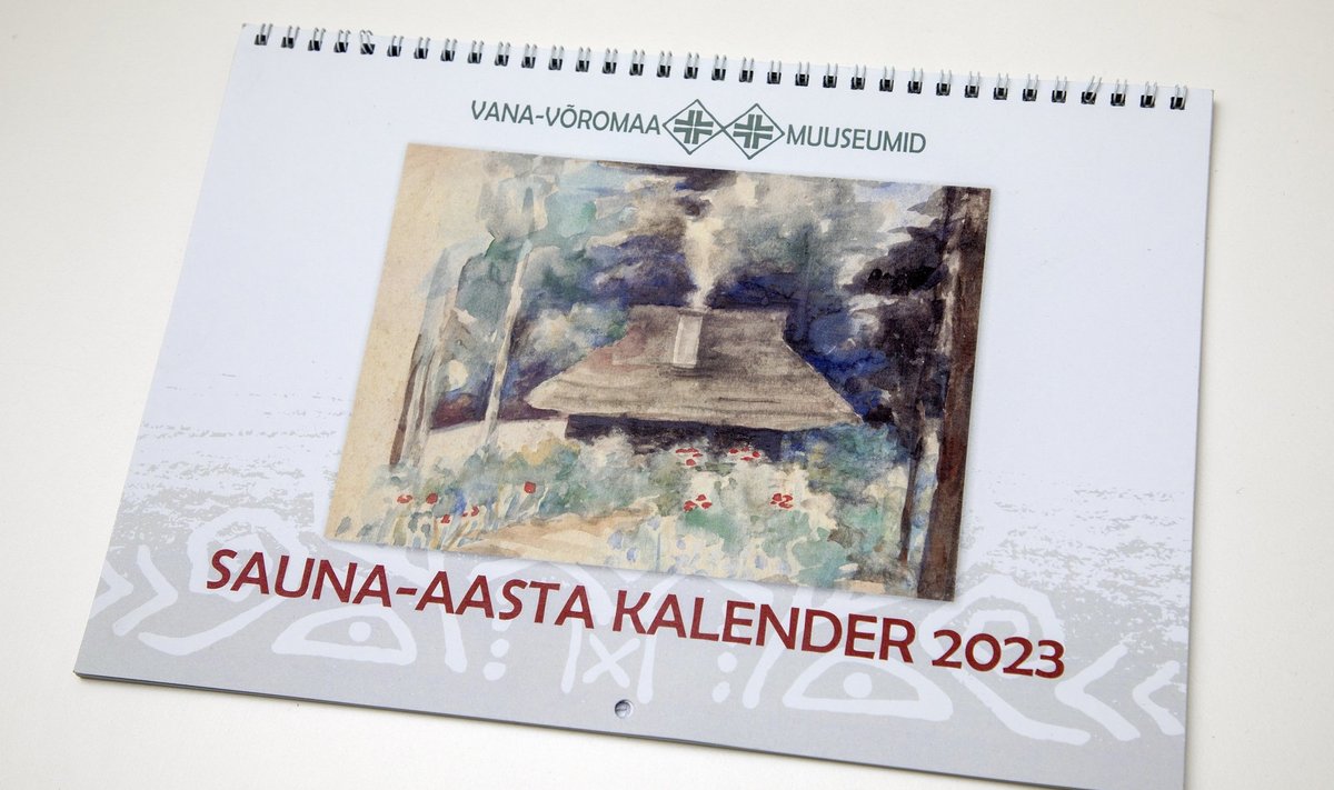 Sauna-aasta kalender 2023 on tuumakaks järjeks suitussaunade, pühapaikade ja käsitöökalendreile. 