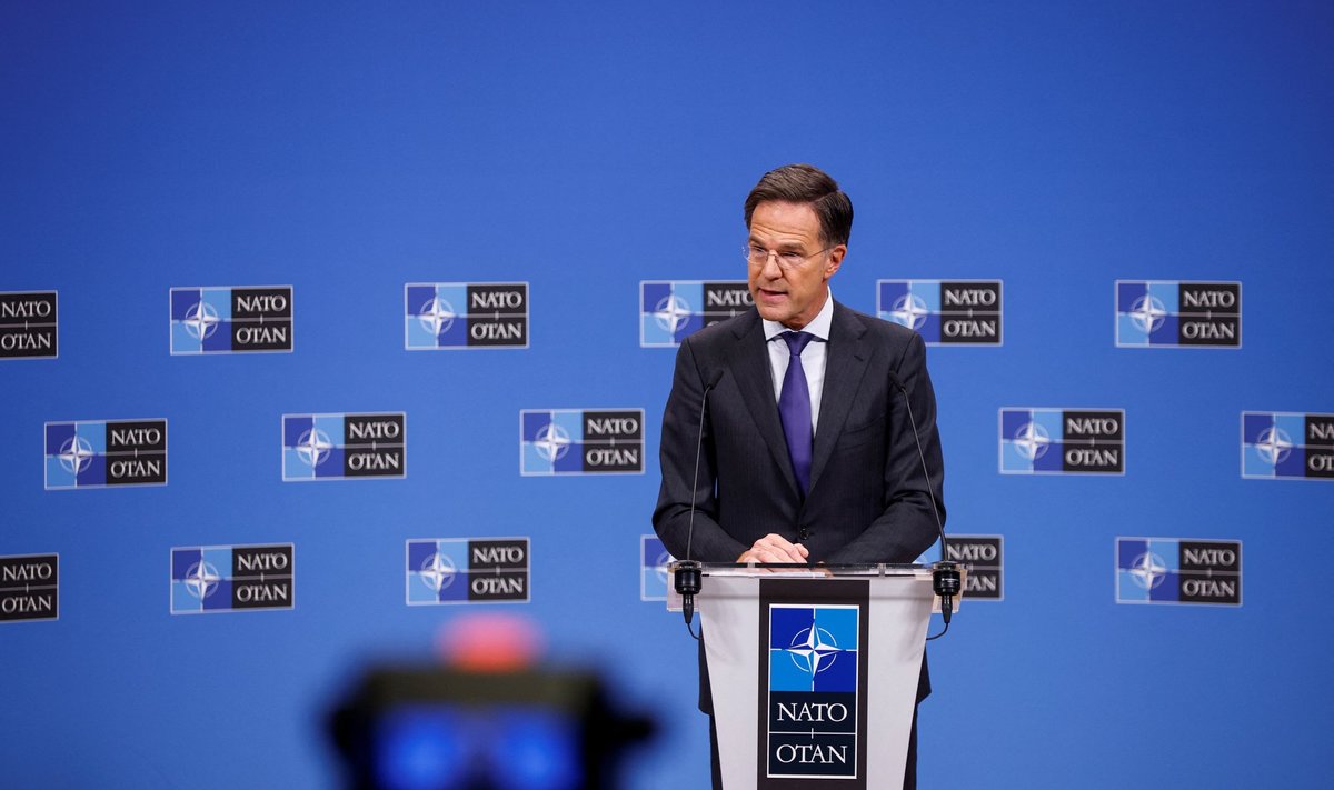 NATO peasekretär Mark Rutte alliansi välisministrite kohtumisel