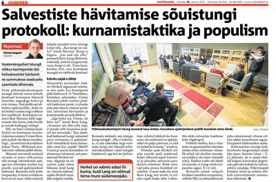 Eesti Päevaleht 20.01.2015