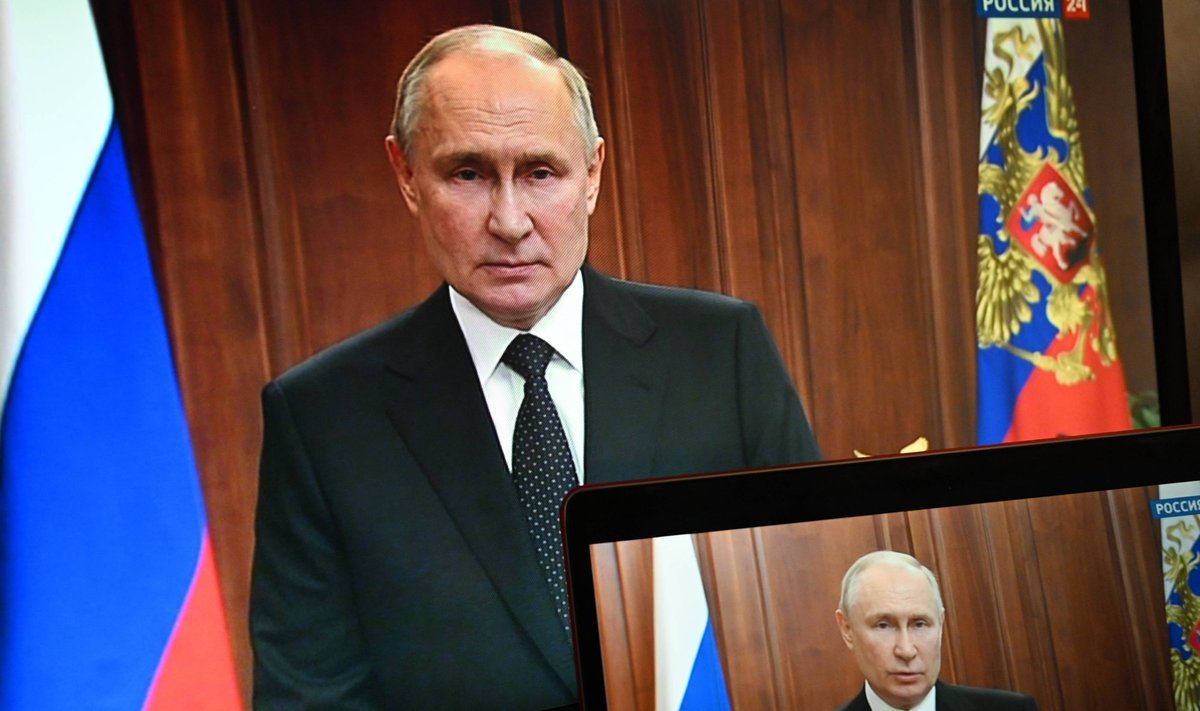 Vladimir Putini telepöördumine kaks kuud tagasi, Prigožini mässukatse ajal