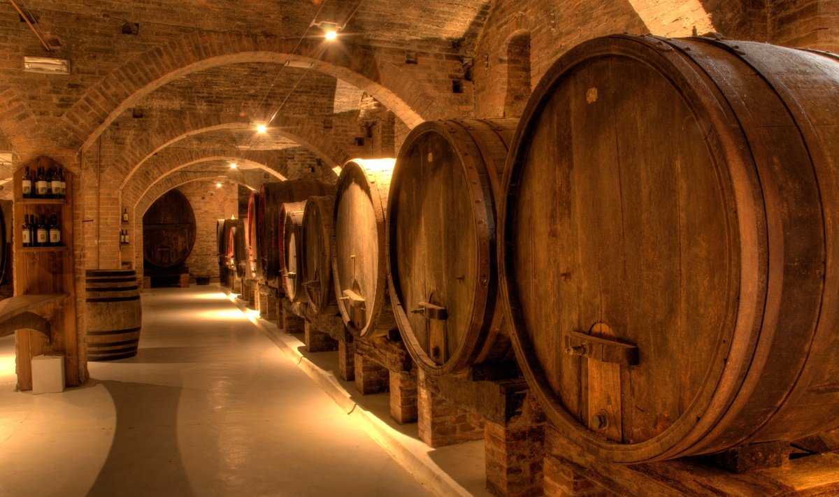 Wine,Cellar,In,The,Benedictine,Abbey,Of,Monte,Oliveto,Maggiore,