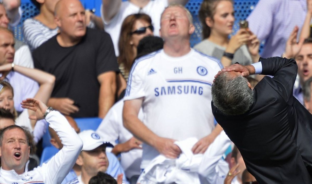Jose Mourinho ja Londoni Chelsea fännid
