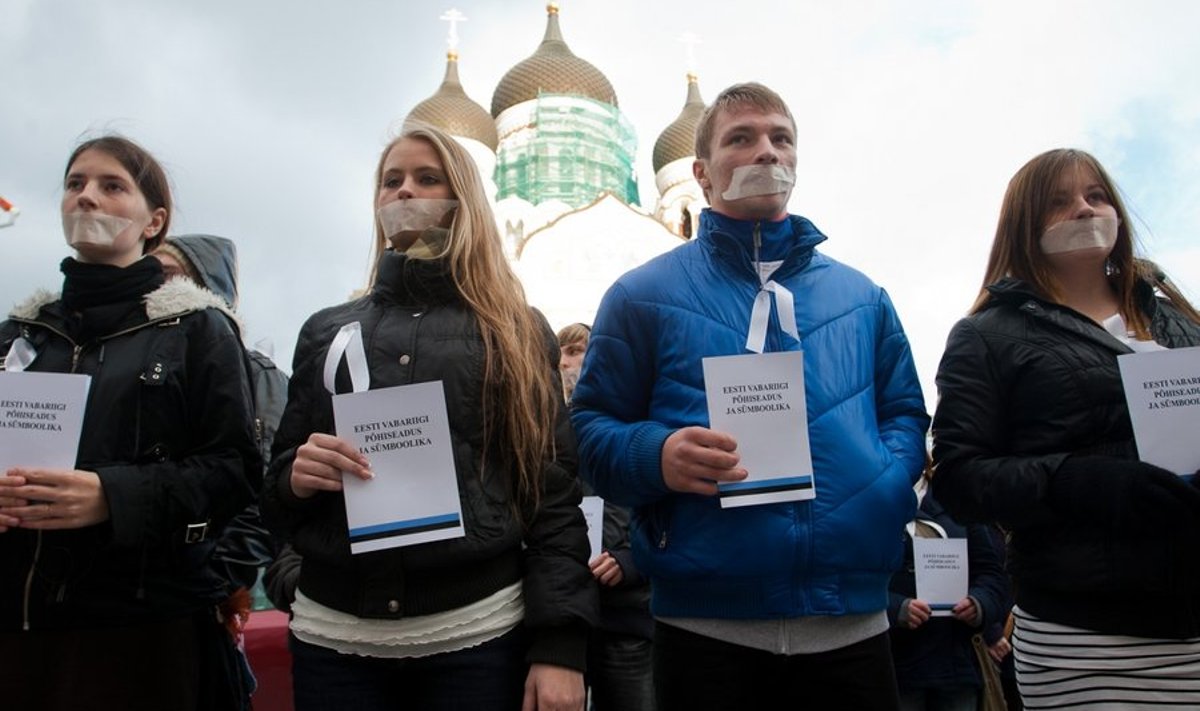 Vene noorte protest eesti õppekeele vastu