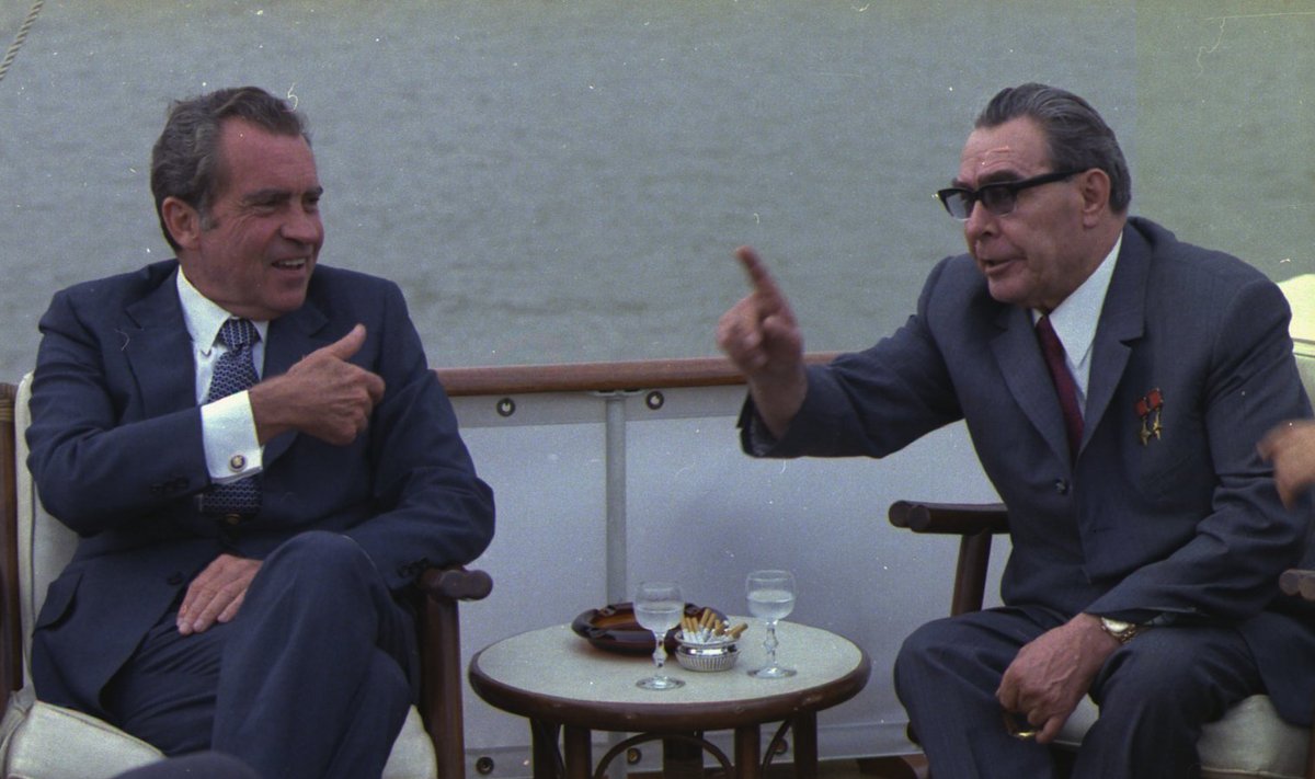 Leonid Brežnev ja Richard Nixon juunis 1973.